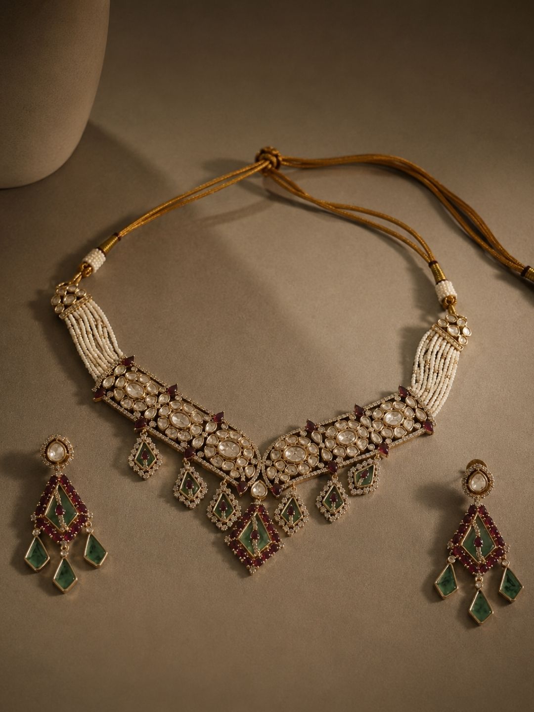 Ishhaara Radiant Foliage Heritage Necklace