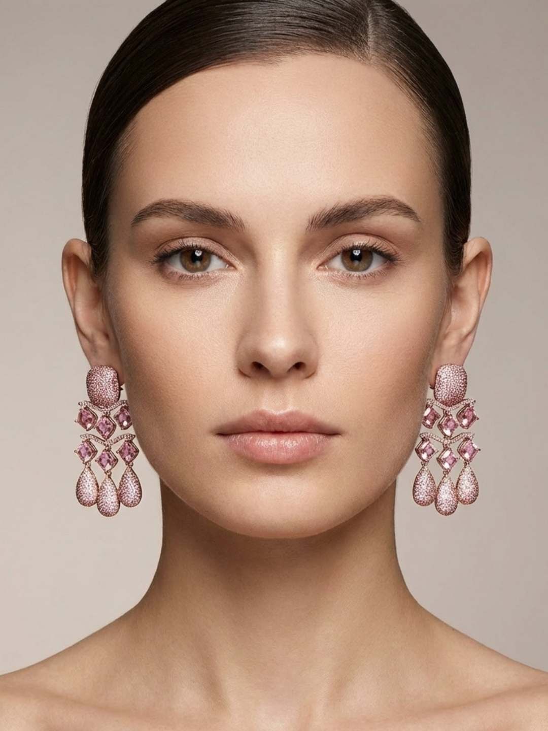 Ishhaara Radiant Raindrop Diamond Earrings