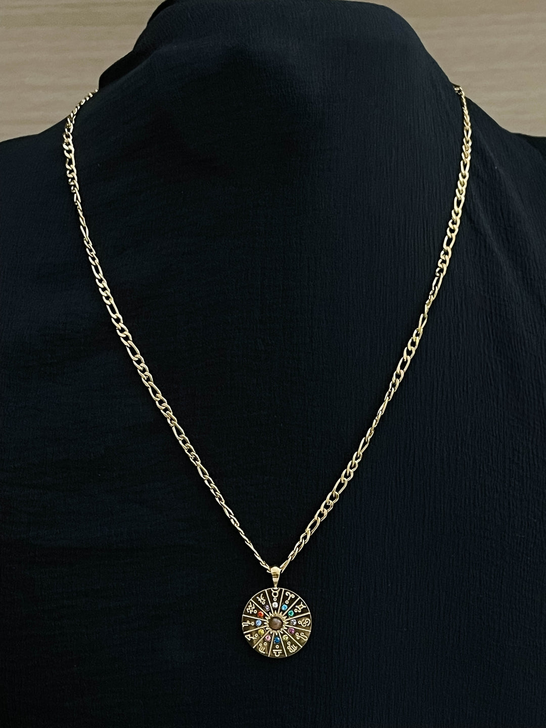 Ishhaara Rainbow Evil Eye Pendant Necklace