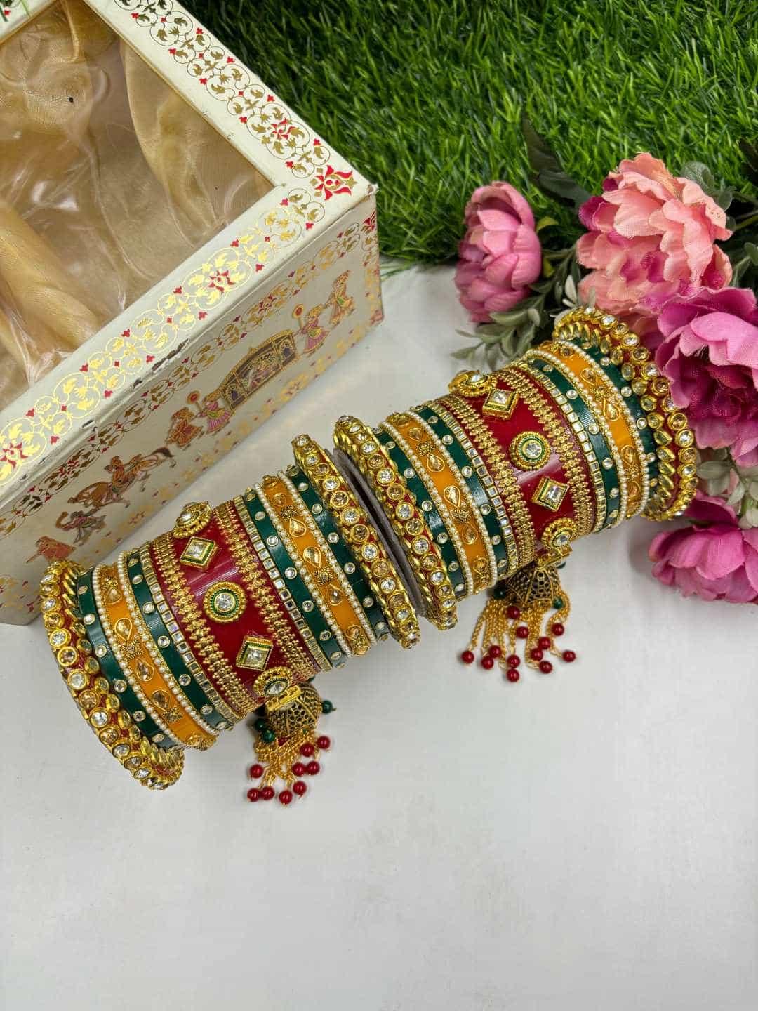 Buy Rajasthani Bridal Chooda Online - Ishhaara