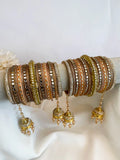 Ishhaara Rajasthani Kundan Studded Chooda With Jhula Bangles