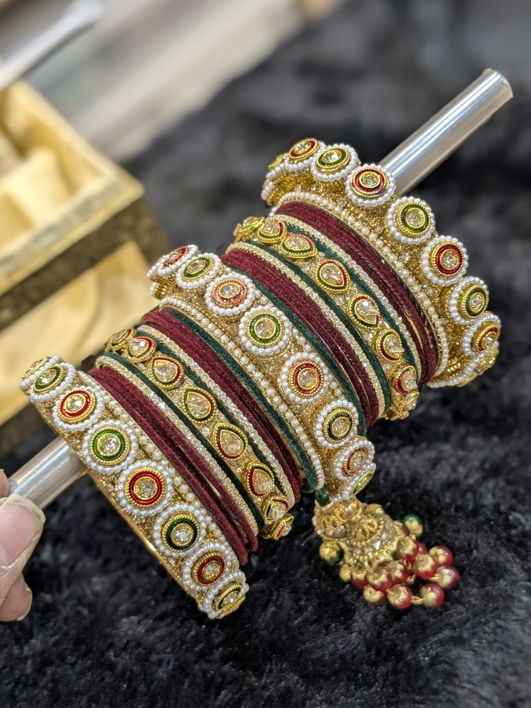 Ishhaara Rajasthani Multicolor Bridal Bangle Set