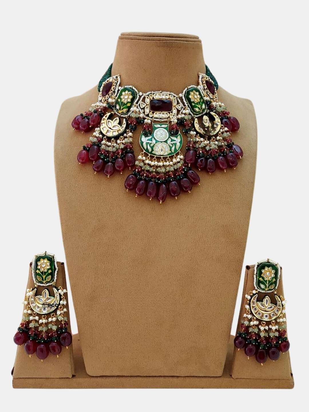 Ishhaara Rajasthani Traditional Handmade Kundan Choker Necklace