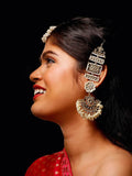 Ishhaara Rajwadi Earrings With Chandbali Teeka