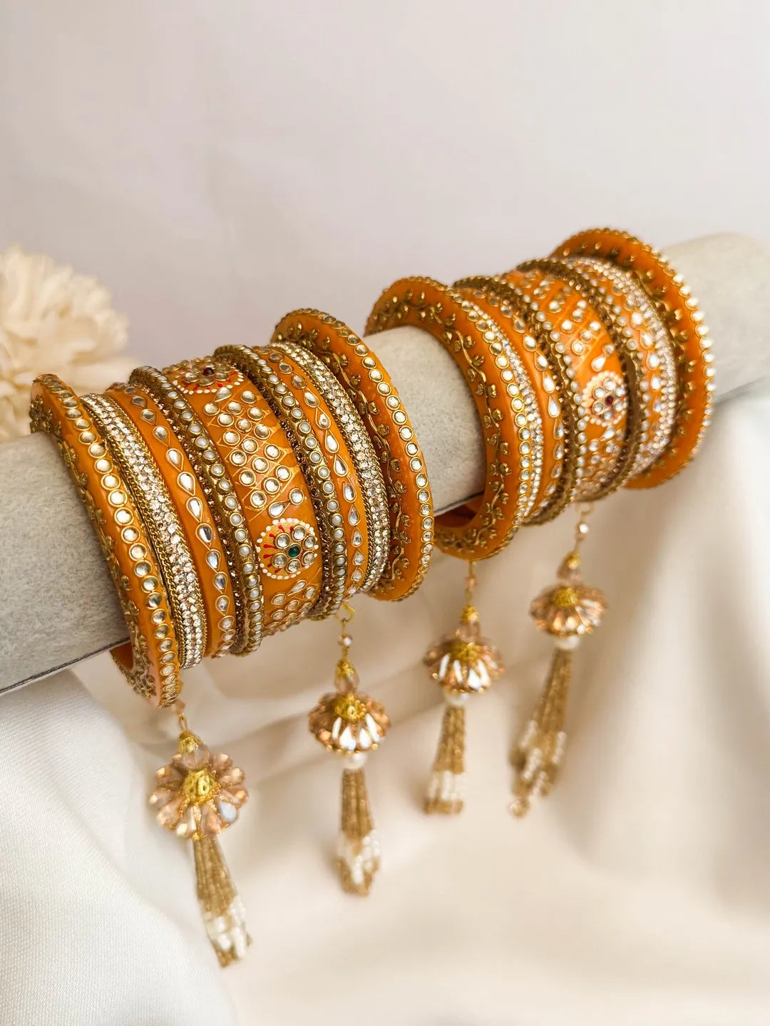 Ishhaara Rajwadi Stone Studded Chooda With Jhula Bangles