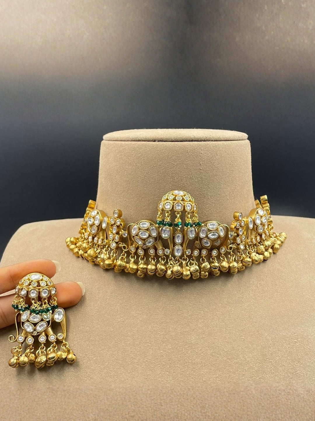 Ishhaara Rajwadi Style Royal Polki Choker