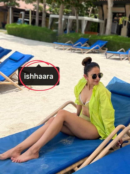 Ishhaara Rakul Singh Preet In Triple Hoop Earrings Silver