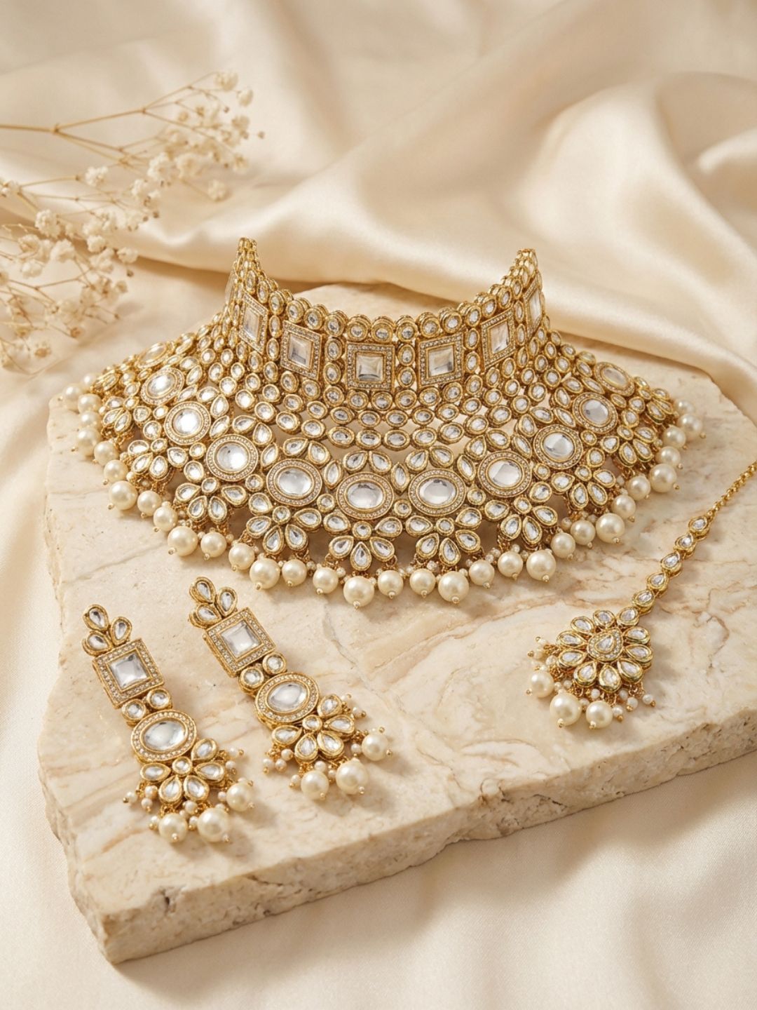 Ishhaara Rani Padmavati Kundan Bridal Choker Necklace