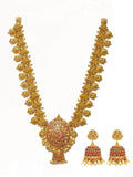 Ishhaara Real Kemp Heavy Bridal Necklace Set