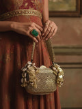 Ishhaara Rectangle Shaped Banjara Metal Clutch