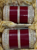 Ishhaara Rectangle Shaped Kundan Studded Bridal Bangles