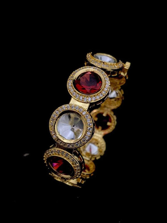 Ishhaara Kundan Crystal Multicoloured Handcuffs