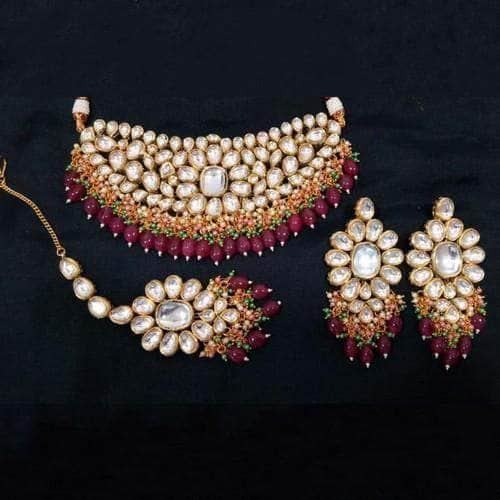Ishhaara Big Kundan Choker Necklace Set