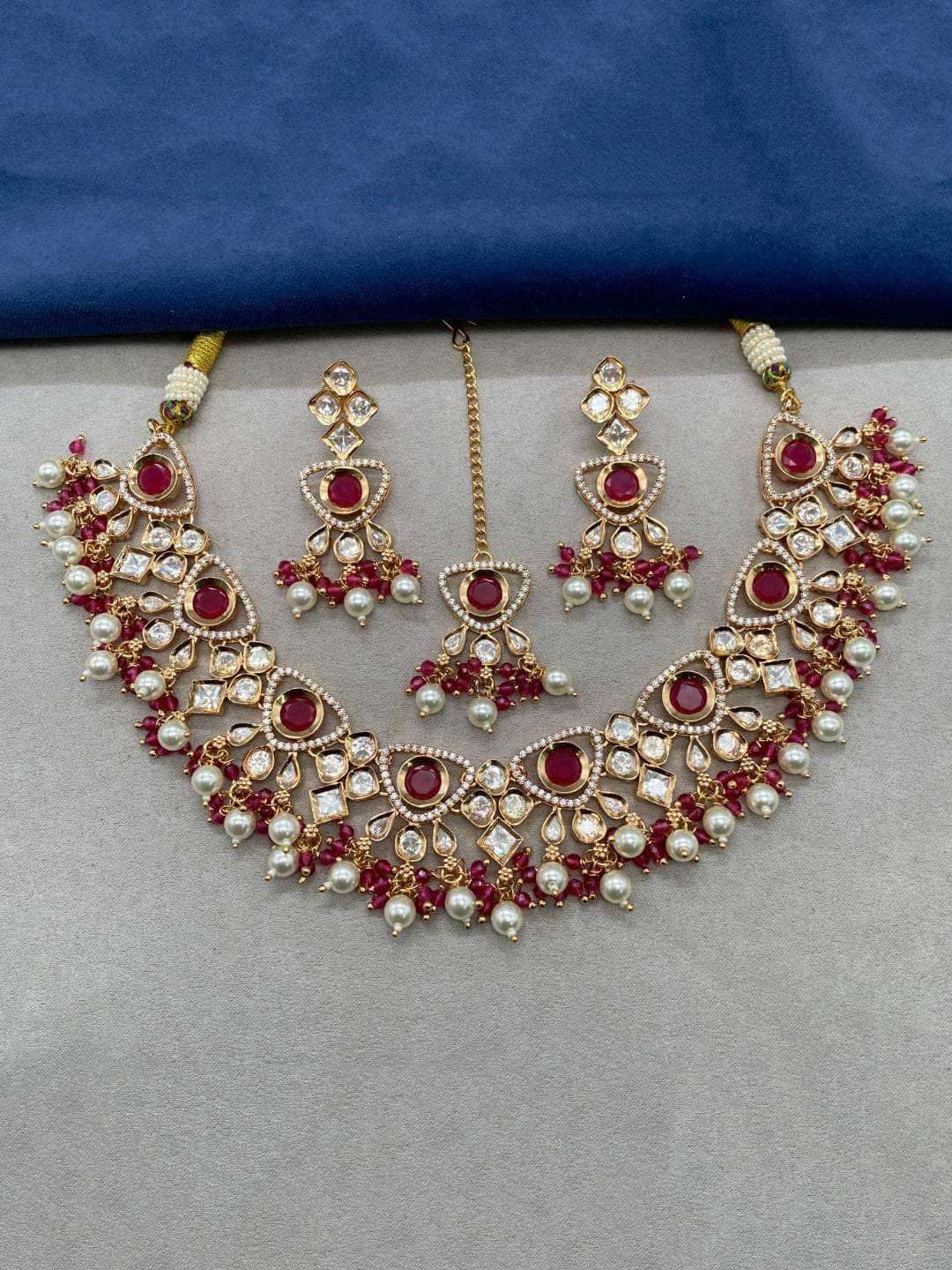 Ishhaara Blissful Pearl Drop Necklace Set