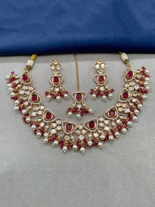 Ishhaara Blissful Pearl Drop Necklace Set