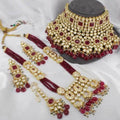 Ishhaara Red Bridal Choker Complete Set