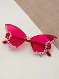Ishhaara Red Butterfly Sunglasses