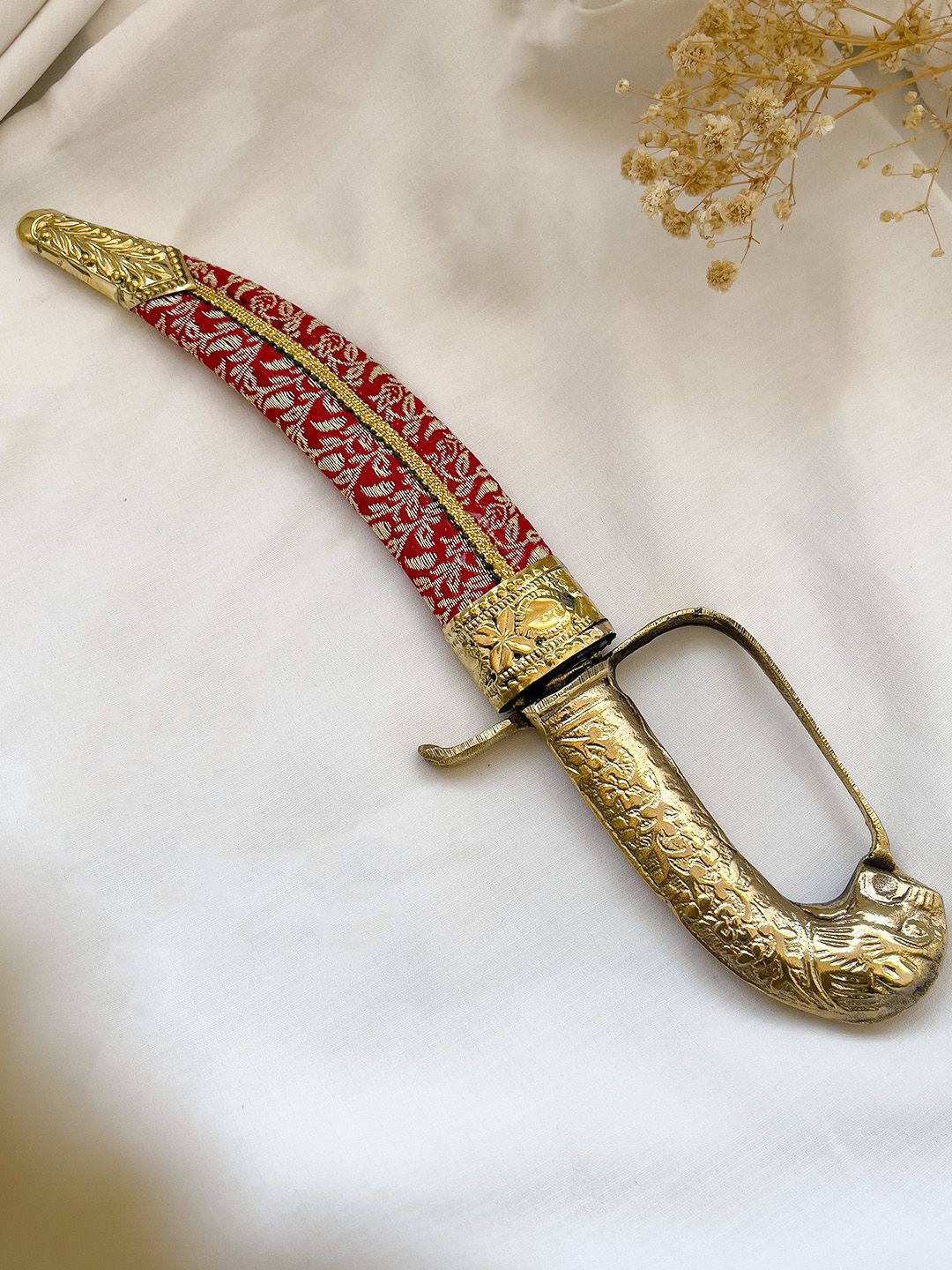 Ishhaara Red Colored Rajwadi Groom Katar