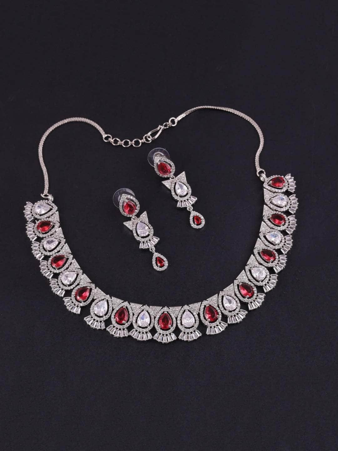 Ishhaara Contemporary Multi American Diamond Jewellery Set