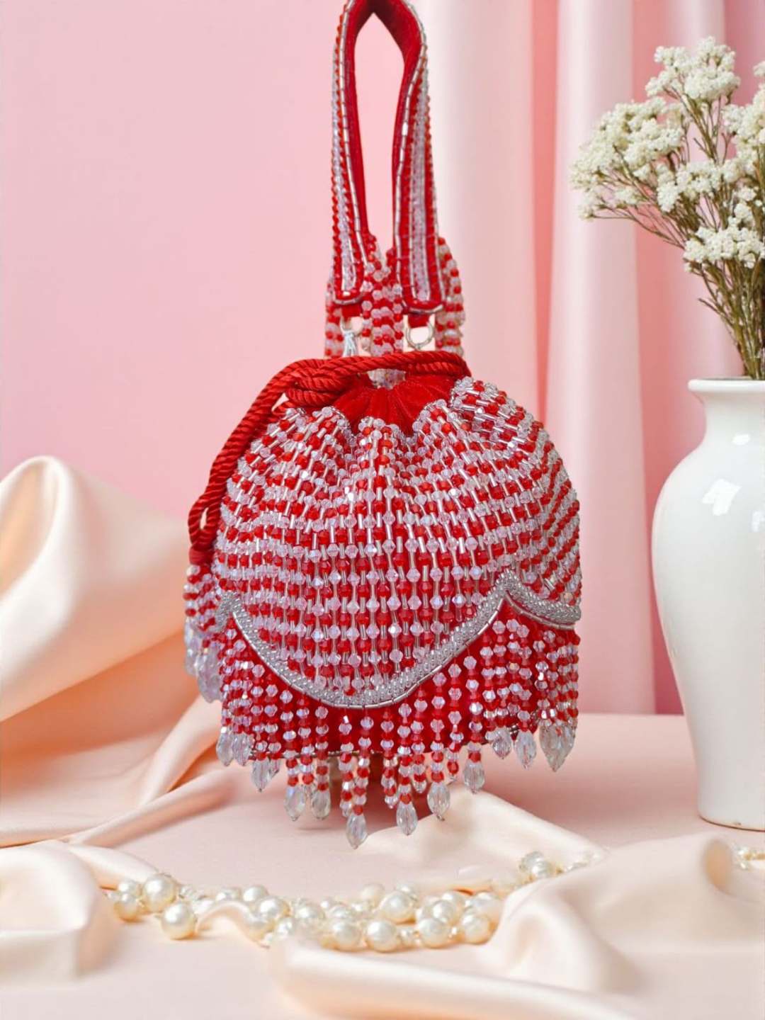Ishhaara Crystal Fringe Potli