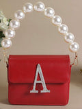 Ishhaara Red Designer New Initial Clutch Bag