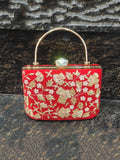 Ishhaara Hand Embroidery Box Clutch