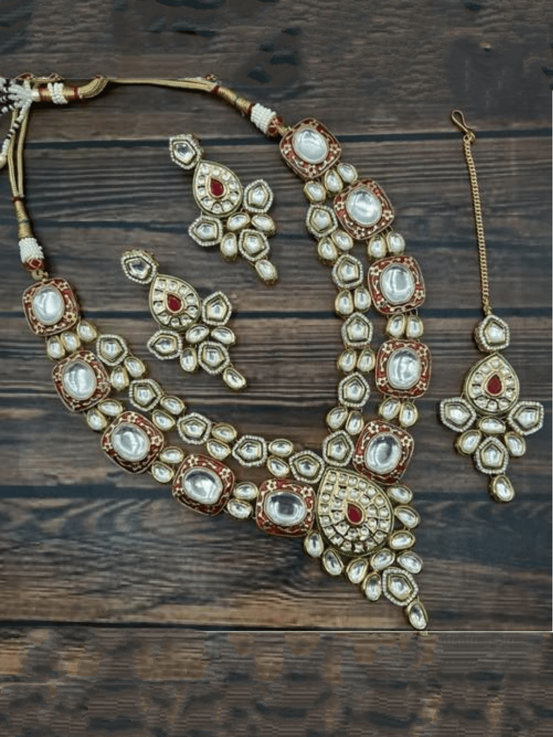 Ishhaara Intiricate Meena Kundan Set