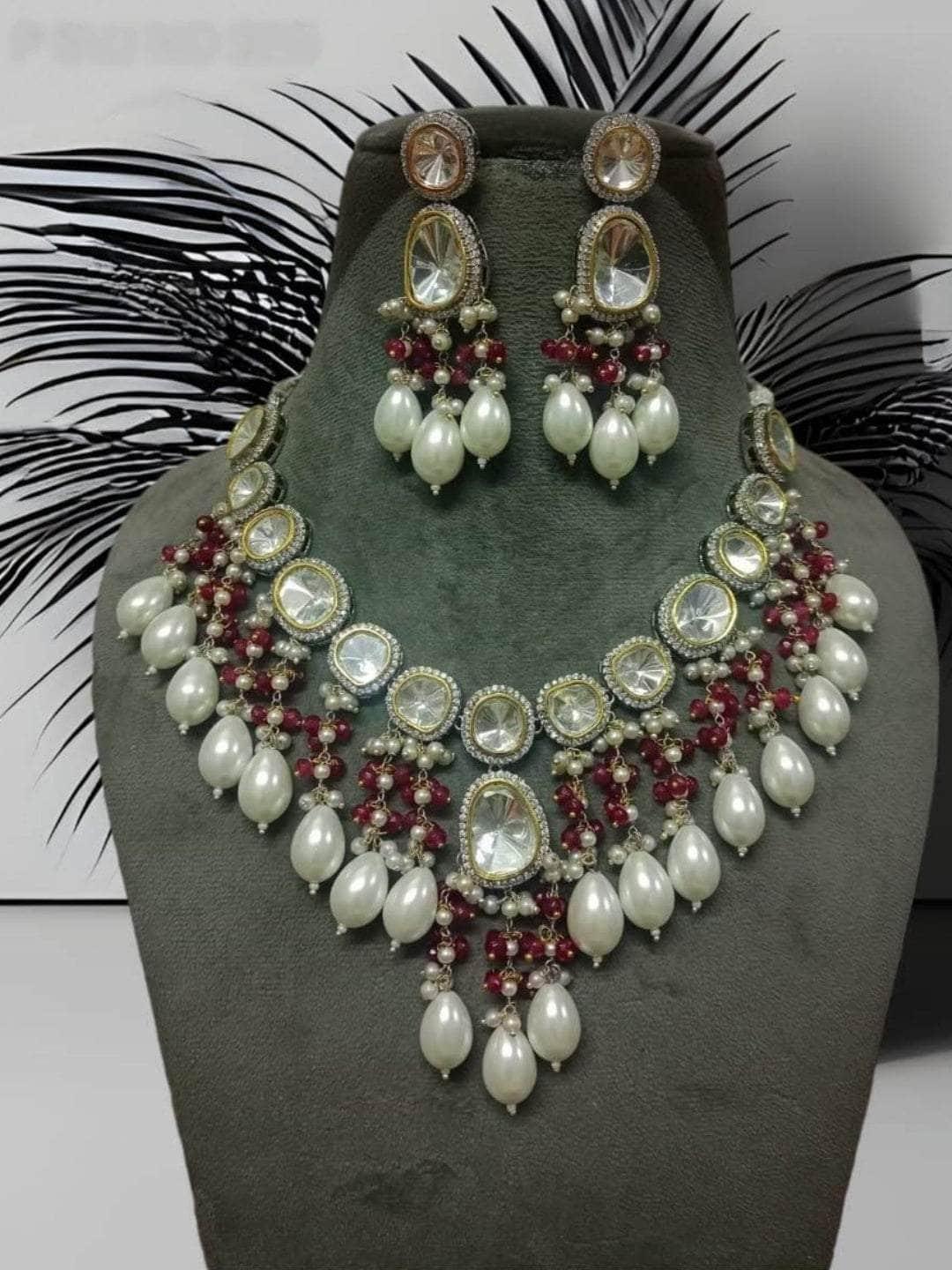 Ishhaara Kundan Crux Necklace