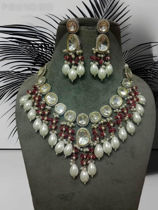 Ishhaara Kundan Crux Necklace