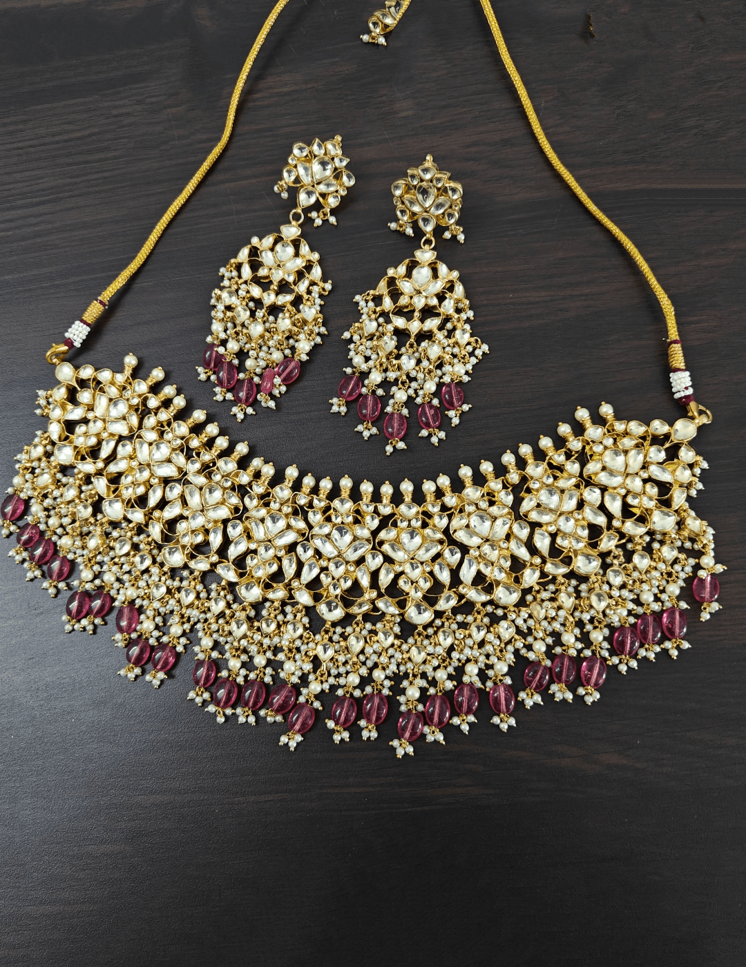 Ishhaara Kundan Jadau Necklace Set