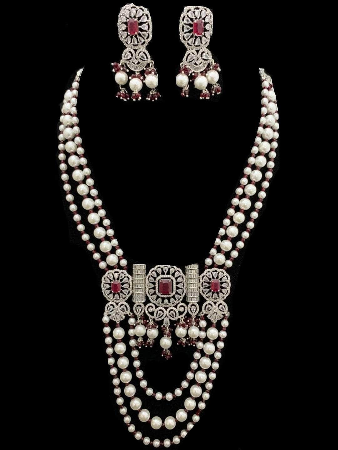 Ishhaara Loyal Pearly Layered Long Chain