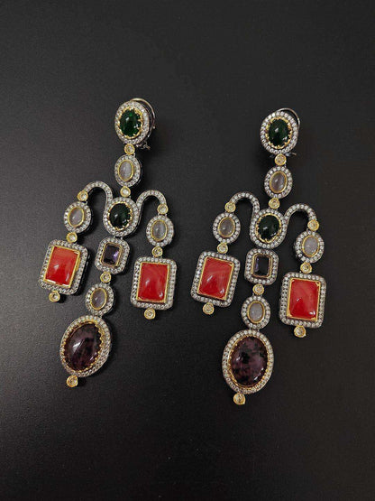 Ishhaara Nikita Dutta In Victorian Emerald Diamond Earring