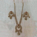 Ishhaara Reverse Ad Long Jumki And Necklace Set