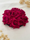 Ishhaara Red Rose Bridal Hair Accessories