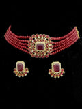 Ishhaara Ruby Red Choker