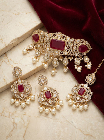 Ishhaara Red Surbhi Chanda Wedding Set