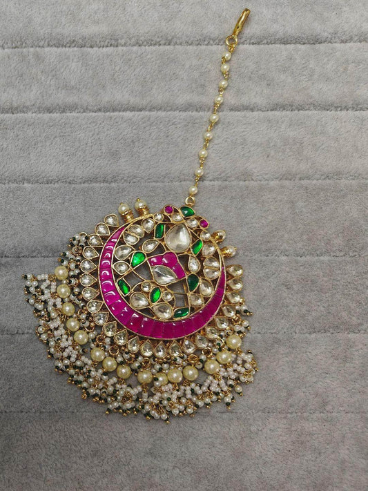 Ishhaara Traditional Maang Tikka In Polki