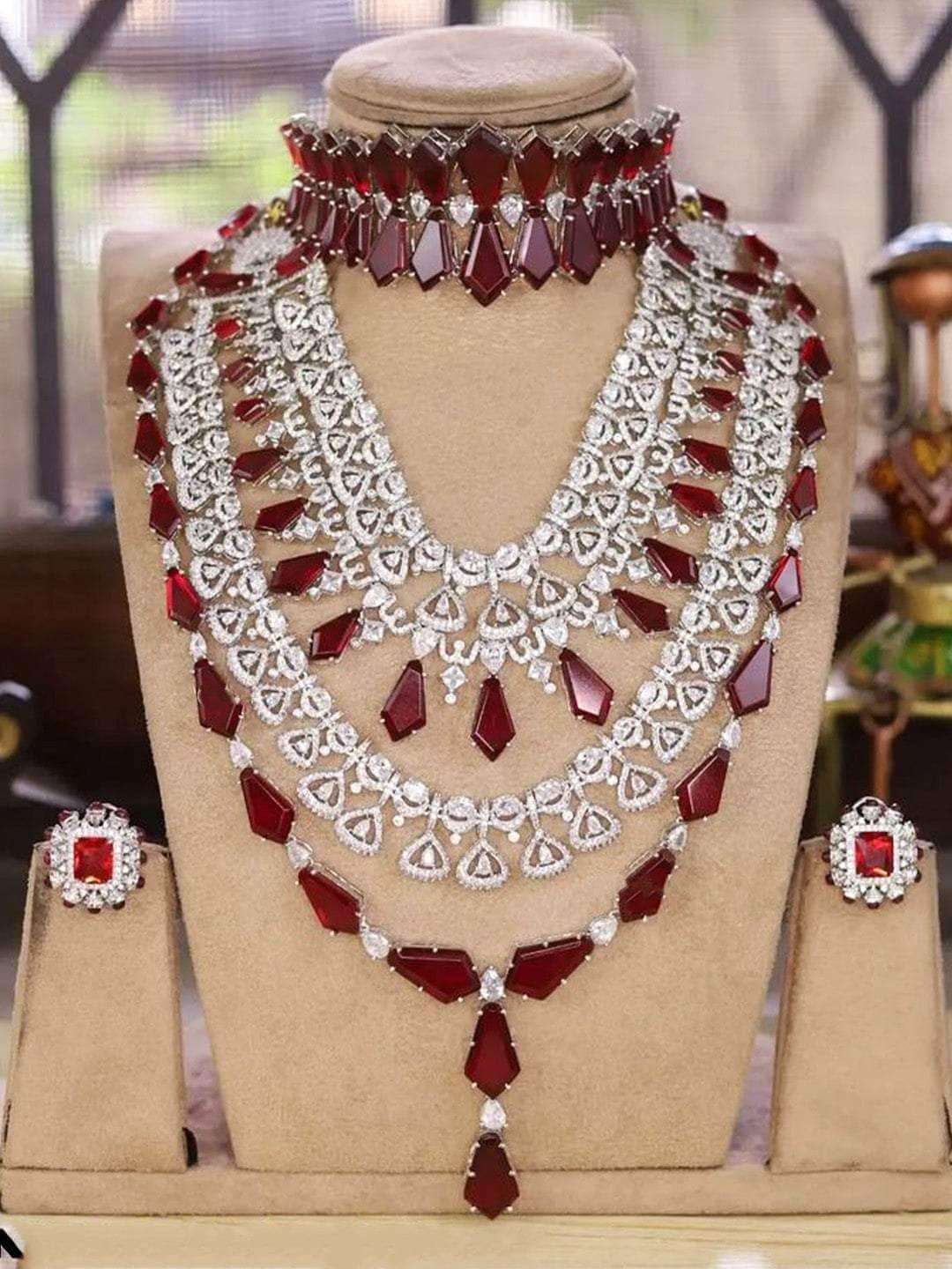 Ishhaara Zirconia Diamond Necklace Set