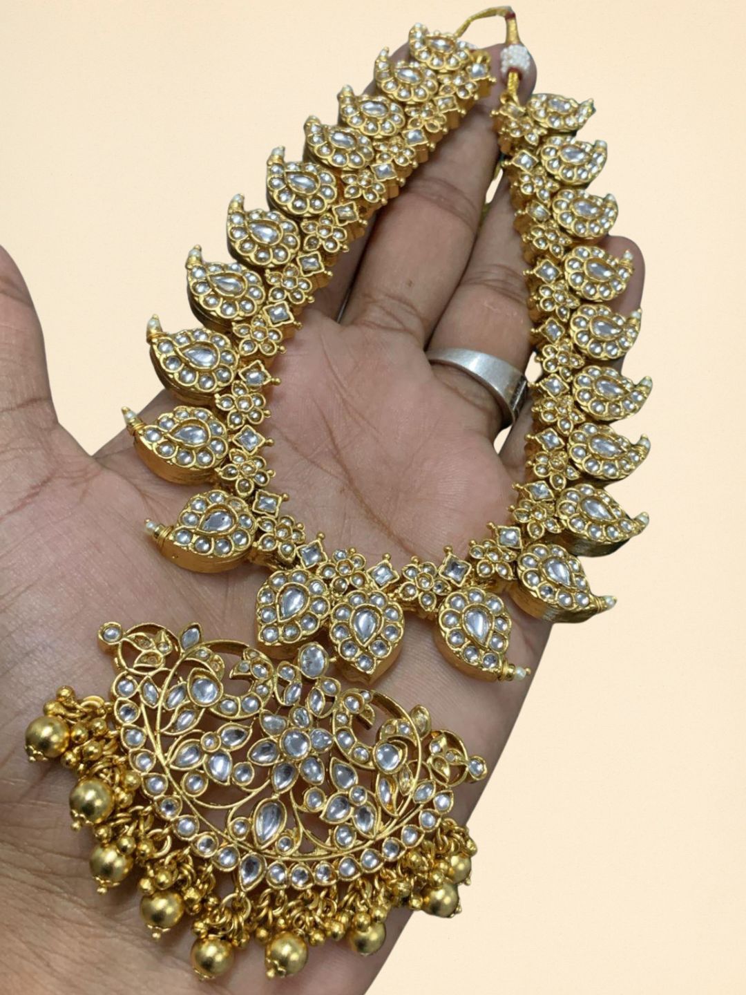 Ishhaara Regal Jadau Kundan Mango Necklace