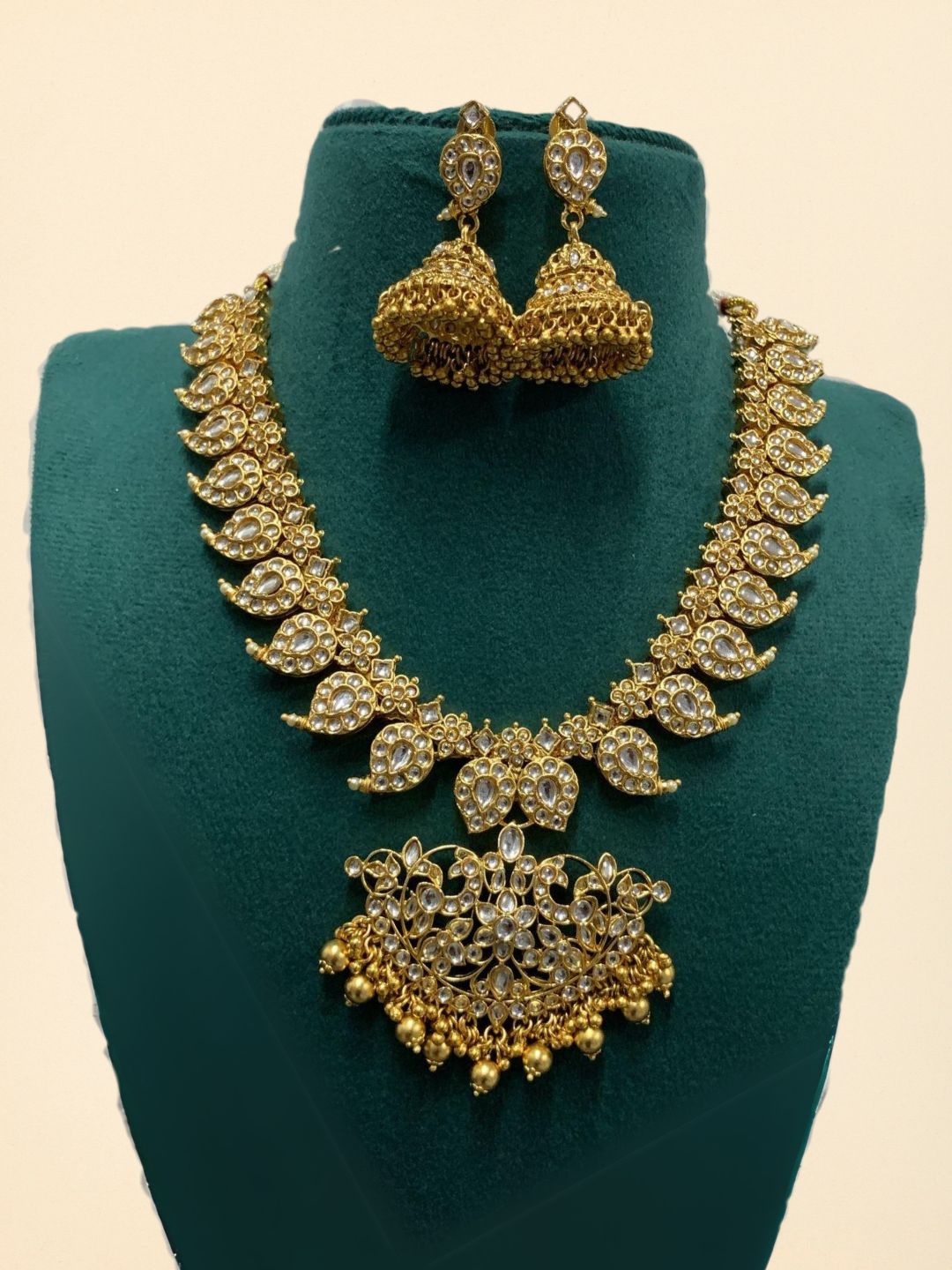 Ishhaara Regal Jadau Kundan Mango Necklace