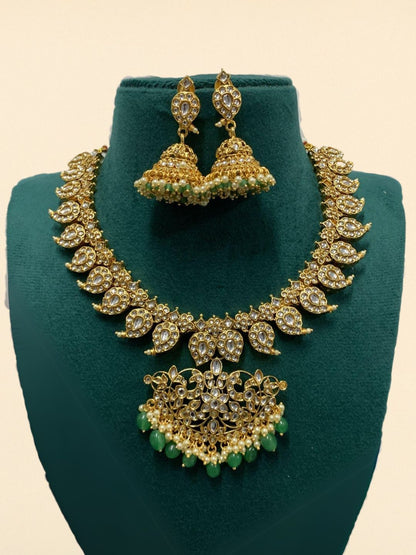 Ishhaara Regal Jadau Kundan Mango Necklace