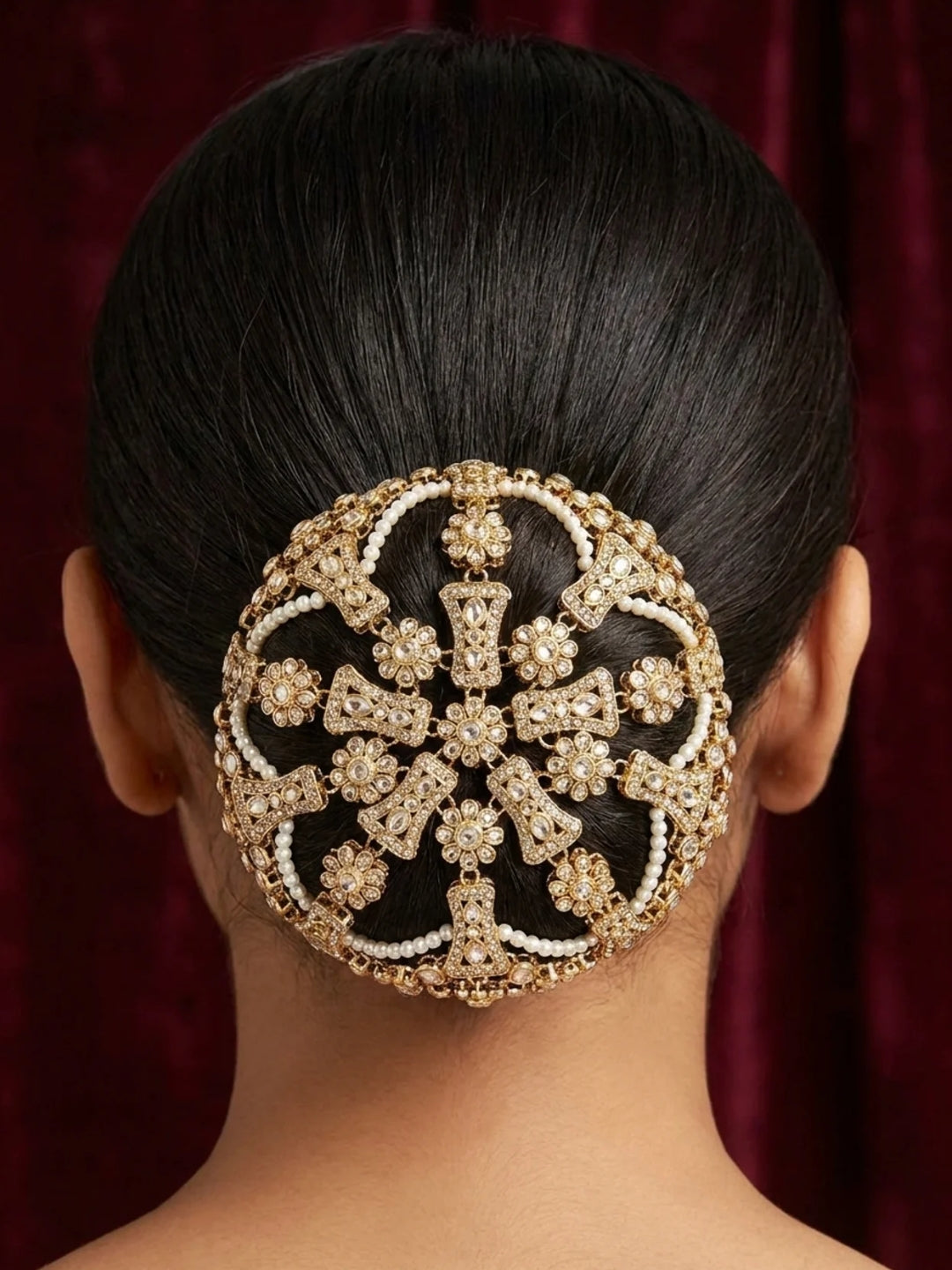 Ishhaara Regal Traditional Hair Bun Accessory