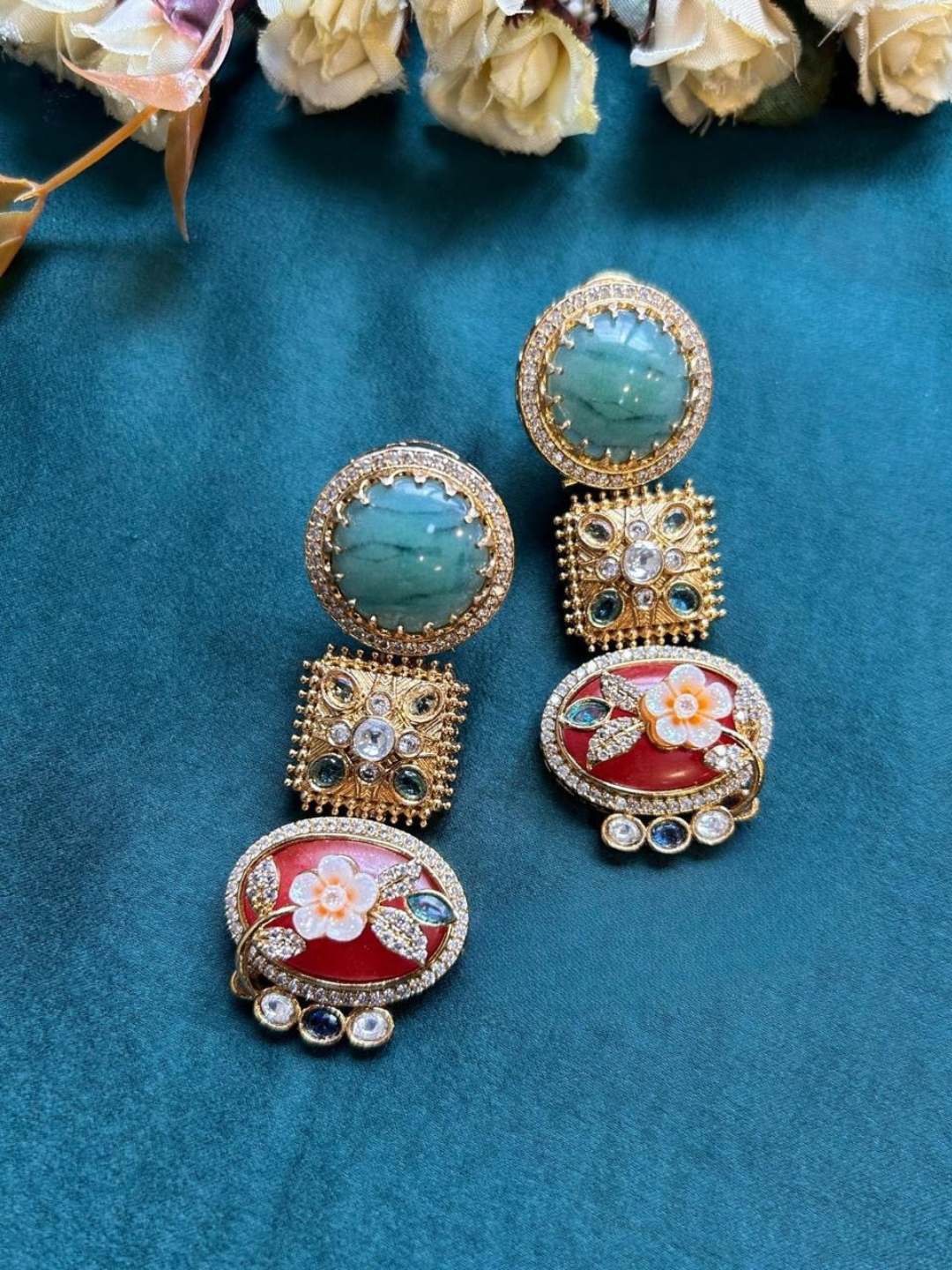 Ishhaara Regalia Bloom Cocktail Earrings