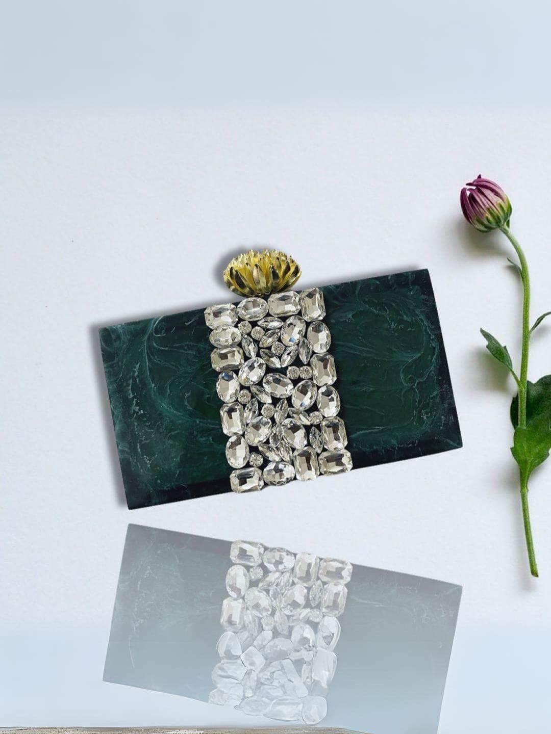 Ishhaara Resin Clutch Bag