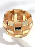 Ishhaara Resin Square Splicing Bracelet