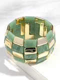 Ishhaara Resin Square Splicing Bracelet