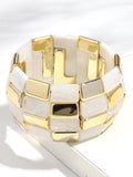 Ishhaara Resin Square Splicing Bracelet
