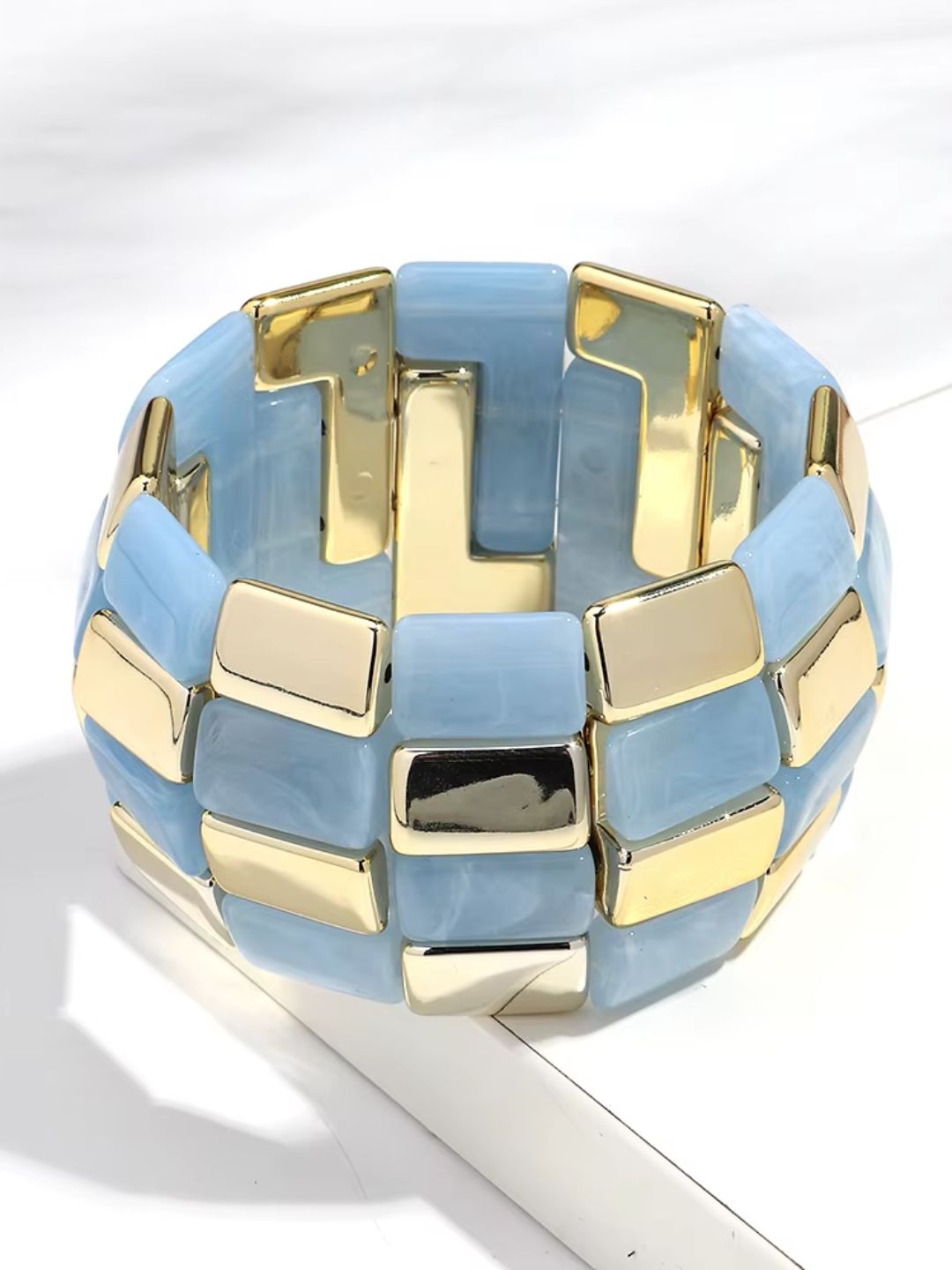 Ishhaara Resin Square Splicing Bracelet