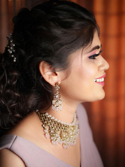 Ishhaara Reverse Ad Choker And Earring Set