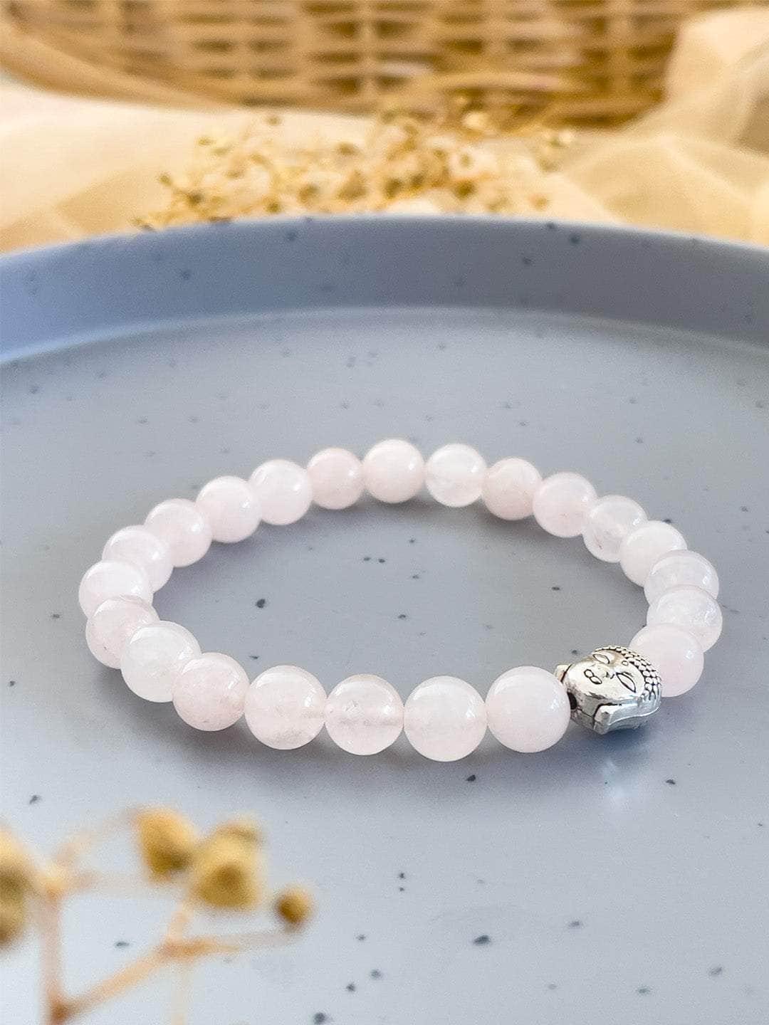 Ishhaara Rose Quartz Gemstone Bracelet